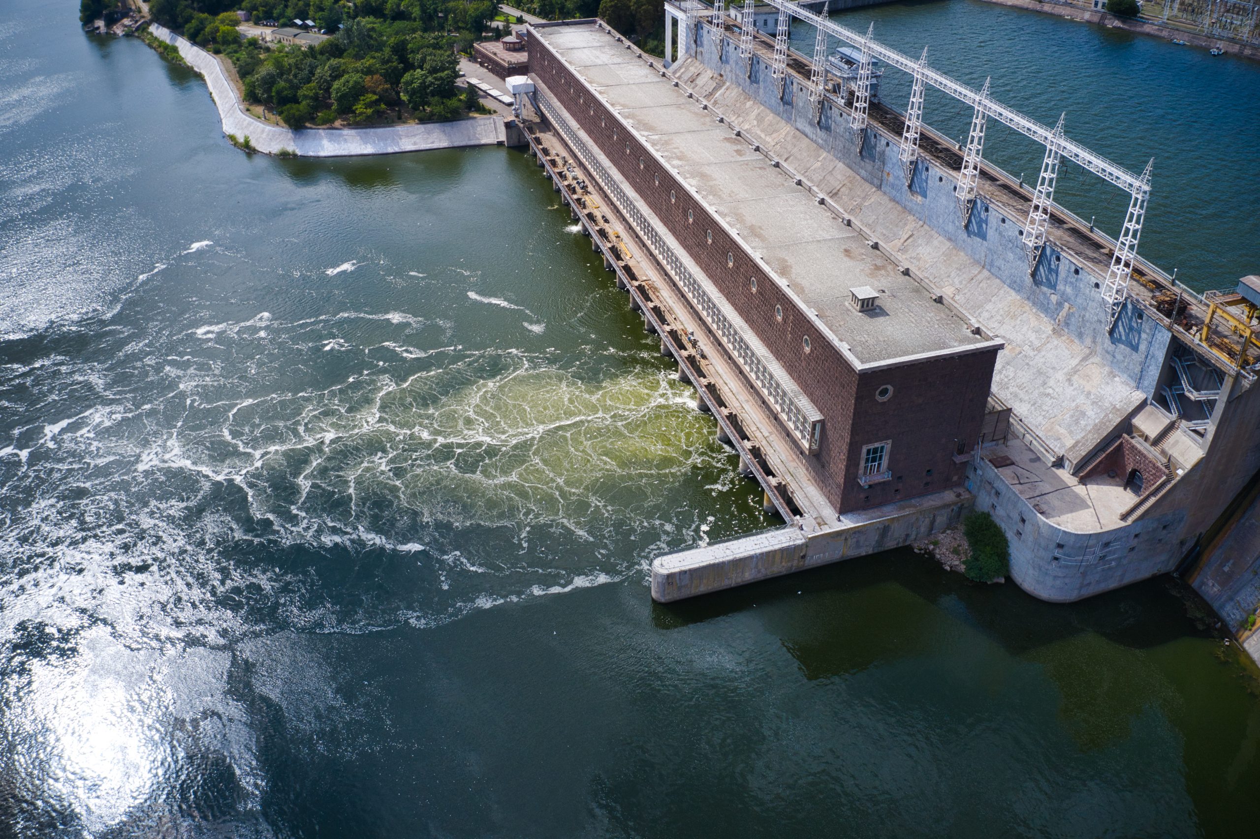 Dnieper hydroelectric power station in Zaporozhye