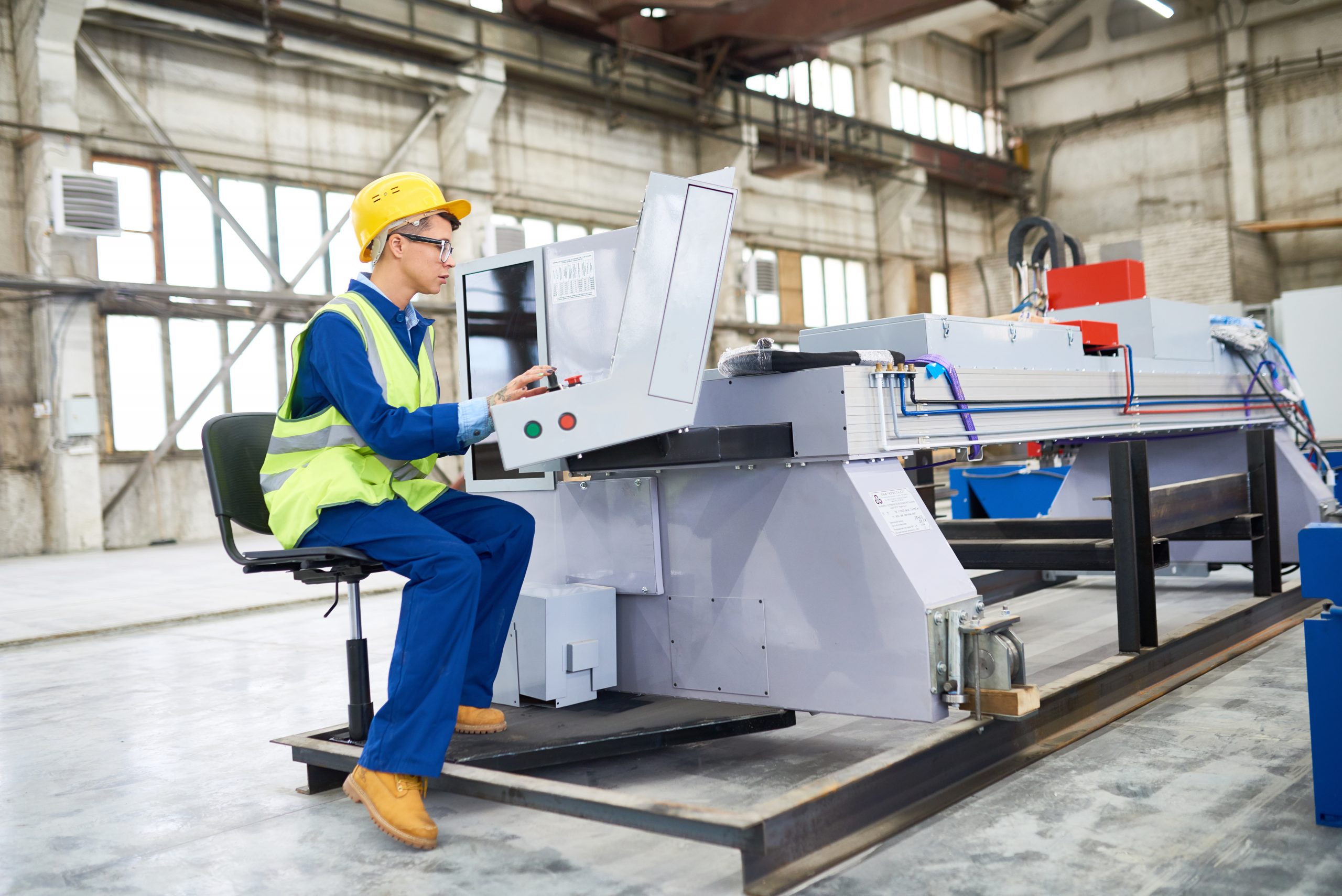 Operating CNC Machine